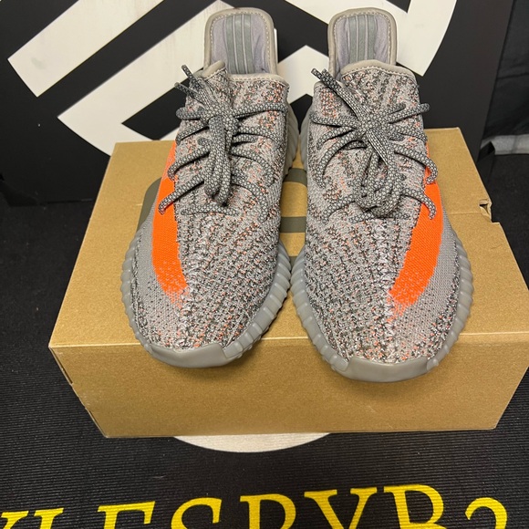 Adidas Yeezy 350 worn 1 time Sneakers - Gray and Orange - Picture 5 of 6